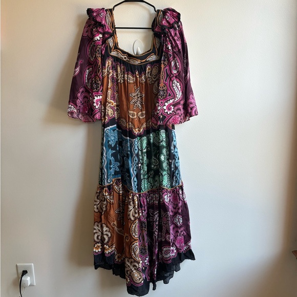 Farm Rio | Multicolor Sweet Mermaids Midi Dress - Picture 2 of 5